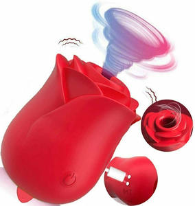 Jouets sexuels pour femmes Vibromasseur avec rose des <span class=keywords><strong>seins</strong></span> Vaginal Clitoris Sucker Tongue Licker pour <span class=keywords><strong>les</strong></span> fêtes - Product Image 1
