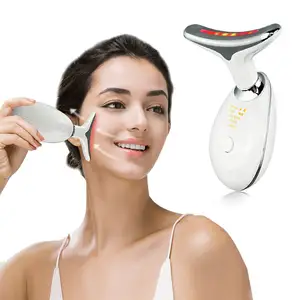 Neck Face Massage Machine Neck Massager Face Lifting Tool 3 Modes Skin Care Tools Face Slimming Machine EMS Neck Lift Massager