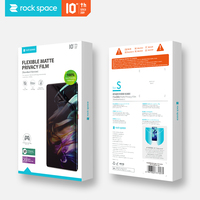 Rock Space Film de protection d'écran en hydrogel TPU mat anti-espion pour iPhone, feuille pour machine de découpe
