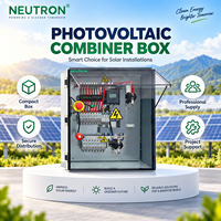 Boîtier de Combinaison Photovoltaïque NEUTRON IP65 1000V 12 Entrées 1 Sortie, Support PC Personnalisable, Montage Mural avec Porte-Fusible DC pour Photovoltaïque