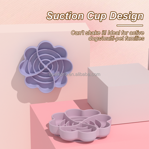 SparkPro 2025 yeni tasarım kalp dalgaların dayanıklı <span class=keywords><strong>Pet</strong></span> yavaş besleyici gıda besleme silikon köpek yavaş yeme hayvan mama kabı - Product Image 5