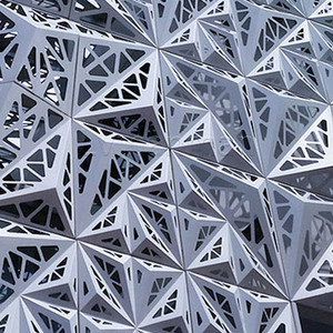 Mur-rideau 3d personnalisé panneau en aluminium façade bâtiment revêtement extérieur profilé en aluminium panneau perforé ignifuge - Product Image 4