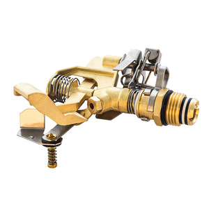 Aspersor de Agua Rotatorio de Latón de 3/4 Pulgadas, Boquilla de Riego para Jardín, Cabezal de Pulverización Ajustable de 360 Grados - Product Image 1