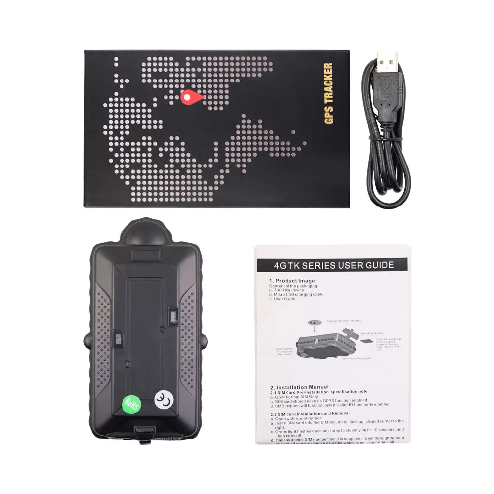 Rastreador GPS pequeño para coche, dispositivo de seguimiento para camión, barco, mingsm/gprs/gps