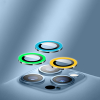 Lentille de caméra lumineuse multicolore pour iphone 13 promax protecteur d'objectif de caméra brillant pour iphone 14promax