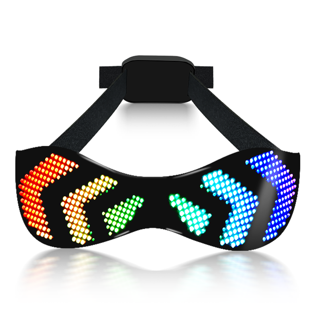 Popular DIY RGB Colorful LED Light Glasses Wireless Luminous Glowing Christmas Glasses for Fun Party for Chinese New Year