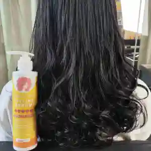 Oem label pribadi grosir pemangkas rambut anak sulfat set Perawatan Rambut keriting hitam kustom gel serum penata rambut