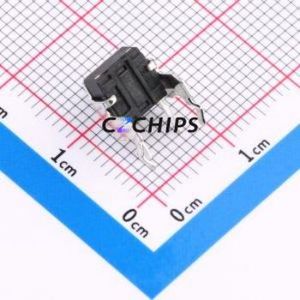 TS-1093A-A7B3-D2 Tactile Switch Through hole,6x6mm Switch Single Pole Single Throw Round Button Right Angle Insert 6mm - Product Image 2