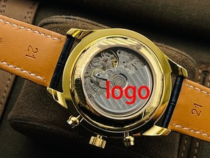 Luxury Men's Moon Phase <b>Automatic</b> Watch Leather Strap Waterproof Business Dress <b>Wristwatch</b> Analog Dial Watch - Product Image 3