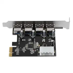 4 порта PCI-E на USB 3,0 концентратор PCI Express карта расширения адаптер 5 Гбит/с для материнской платы