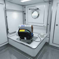 Climatisation marine à gaz split de 24 000 BTU |   Unité de Ventilateur-Évaporateur MHSH
