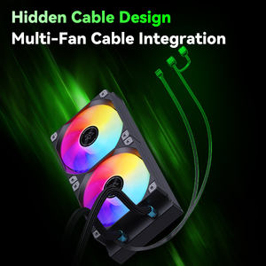 Refroidisseur d'eau pour processeur SNOWMAN 240 mm ARGB AIO Effets de <span class=keywords><strong>changement</strong></span> de couleur Contrôle par logiciel Système de <span class=keywords><strong>refroidissement</strong></span> à haute efficacité - Product Image 5