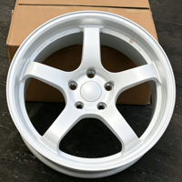 Jantes en alliage Flow Form de 17, 18 et 19 pouces, design classique JDM à 5 branches, en stock, PCD 5x108 5x112 5x114.3 pour voitures JDM et européennes