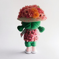 Personalizada mascota diseño flor muñeca dibujos animados mascota 3D muestra espuma tallado empresa mascota animación disfraz y Prop producción