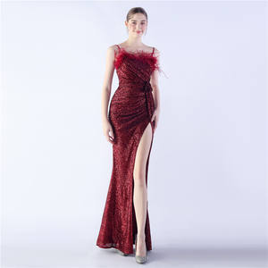 Vàng Đính Cườm Satin Nàng Tiên Cá Buổi Tối Dresses Sexy Illusion Lao Cổ Không Tay Trumpet Người Nổi Tiếng Đảng Prom Gown - Product Image 6