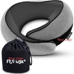 <b>Memory</b> <b>Foam</b> Neck Wrap Pillow for Airplane Travel-Portable & Wearable - Product Image 1