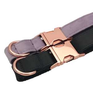Suministros para mascotas Colorido Terciopelo Hebilla de metal Collar de perro Suave Fantasía Mejor calidad Collares para mascotas Correas - Product Image 6