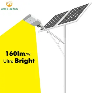 2019 Baru Kedatangan Weishi 120 W 36 W LED Street Light Lampu Solar Sistem Baterai Powerde Angin 24V kualitas Tinggi Sangat Cerah