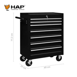 7 दराज टूल बॉक्स रोलर कैबिनेट मैकेनिक टूल कार्ट कार्यशाला ट्रॉली - Product Image 3