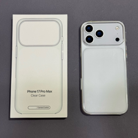 Étui de téléphone transparent magnétique pour iPhone 17 Pro Max avec animation ic Étui de téléphone portable pour iPhone 17 Pro
