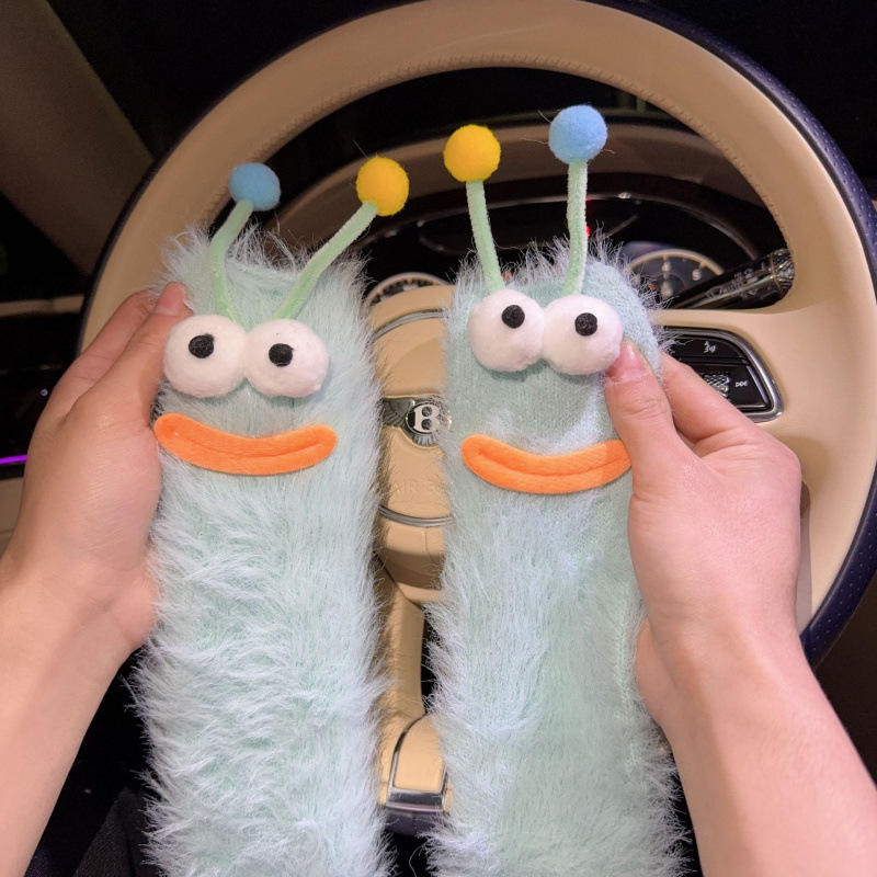 Chenille vert menthe