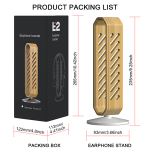 Rắn gỗ headphone Rack gỗ headphone đứng hiển thị đứng Bracket đôi headphone đứng - Product Image 2