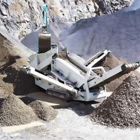 Máquina de cribado sobre orugas para todo terreno, cribadora móvil sin necesidad de base, equipo de reciclaje de escombros de construcción