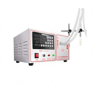 Machine de remplissage semi-automatique de bureau à pompe magnétique pour bouteilles en plastique (gel, liquide, eau, boisson, miel, jus, huile, café) - Product Image 2