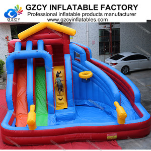 Hot Thương Mại Nhiệt Đới Jungle Slide Giá Rẻ Lớn Kích Thước Lớn Inflatable Hồ Bơi Nước Slides - Product Image 6