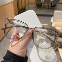 Nouvelles lunettes de lecture à monture carrée noire brillante pour garçons, agrandissement et élargissement, lunettes de lecture anti-lumière bleue pour personnes âgées