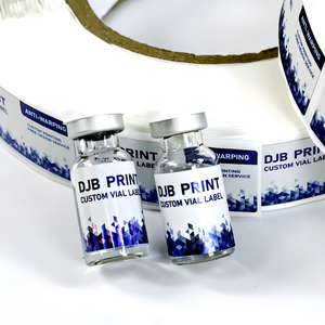 Etichette Personalizzate Impermeabili per Fiale in Vetro - Adesivi Olografici Farmaceutici per Bottiglie Piccole 10ml-50ml - Product Image 6