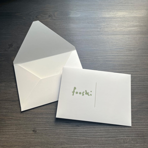 Juego de tarjetas de felicitación personalizadas y sobres con logo impreso, tarjeta de agradecimiento con sobre para empaque de regalos de boda - Product Image 2