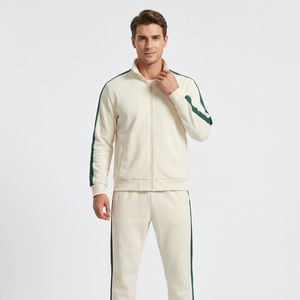 Ensemble de survêtement pour homme avec fermeture éclair, jogging décontracté, vêtements de sport deux pièces, sweat-shirt et pantalon pour l'automne - Product Image 6