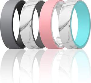 Anillos de boda de silicona para hombre y mujer, cómodos y reversibles, personalizables - Product Image 2