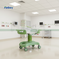 Lit d'hôpital réglable et mobile Fanbory en ABS avec système hydraulique, moustiquaire, garantie 1 an, modèle F06BC-2YC pour soins aux nourrissons