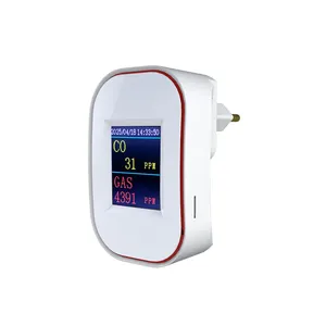 Tuya Sensor Alarm <span class=keywords><strong>Gas</strong></span> alami, pendeteksi kebocoran karbon monoksida mudah terbakar WiFi CH4 untuk penggunaan di rumah pintar - Product Image 1