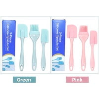 Neuankömmling 3PCS Silikon Backwerk zeuge Set Mini Spatel Kuchensc haber Back bürste für Küchen kuchen Dekorieren Back zubehör
