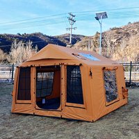 Tente pneumatique fabriquée en Chine, de luxe, imperméable, protégée contre les UV, en coton TC, pour le camping