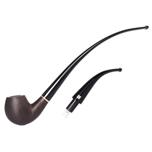 MUXIANG Tobacco Pipe <b>Set</b> Bent Type With Mouthpieces Cleaning <b>Tools</b> Gift <b>Box</b> - Product Image 5