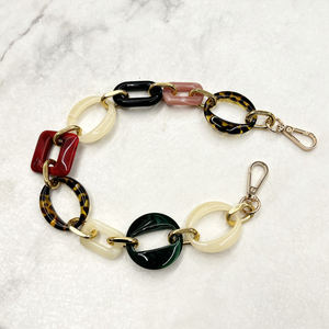 Accesorios de bolso DIY personalizados, cadena cruzada con correa de hombro ensamblada de acrílico metálico, Gargantilla antipérdida para teléfono de esquí, Correa con cuentas - Product Image 2