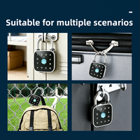 Cadenas intelligent IP65 avec application Tuya, accès par Bluetooth, carte PIN et clé pour la sécurité extérieure