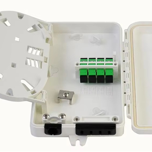 FTTH SC FC 4 puertos de escritorio pequeño Ftth Roset 2 puertos 4 puertos caja de terminales de pared de fibra óptica caja de roseta de placa frontal de fibra óptica - Product Image 1