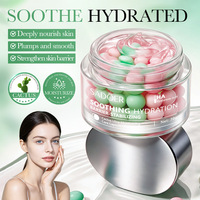 Crème Visage Hydratante aux Capsules de Cactus Marque Blanche Soin des Pores Végétalien Acide Hyaluronique Hydratant Soin de la Peau