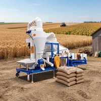 Nettoyeur de semences combiné HELIDA 5XFZ-15BX, machine agricole de traitement du riz en acier au carbone, capacité élevée 10000-14000 kg/h, option mobile, CE
