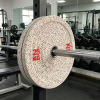 Plaques de poids en caoutchouc noir et acier de haute qualité pour équipement de gym (MOQ)