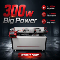 Machine de gravure laser CO2 de grande puissance 300W pour la découpe d'acrylique de 20 mm et 30 mm