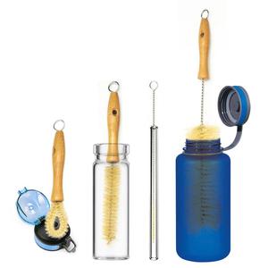 Nettoyeur de fils <span class=keywords><strong>en</strong></span> acier inoxydable écologique, brosse à bouteille <span class=keywords><strong>en</strong></span> <span class=keywords><strong>verre</strong></span> de 36 cm de long, éponge flexible pliable, pointe <span class=keywords><strong>en</strong></span> coton, fibre de sisal naturelle - Product Image 3