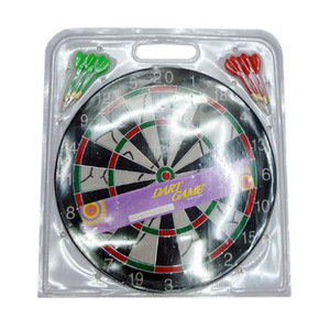Tablero de <span class=keywords><strong>dardos</strong></span> de Material Sisal, tablero de juego interior de 17 pulgadas con 6 <span class=keywords><strong>dardos</strong></span>, barato, venta al por mayor - Product Image 5