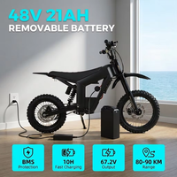 Vélo Électrique Tout-Terrain Adulte OEM avec Moteur Central 48V 1500W, Autonomie 80-90km, Charge Utile 150kg, Expédition en 3 Jours depuis l'Entrepôt Américain - Moto Électrique