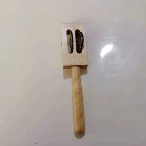 Campana de mano de dos campanas, instrumento de percusión Orff, material didáctico musical para educación temprana - Product Image 5